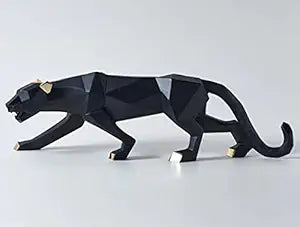 Resin Black Jaguar Showpiece For Home Decor