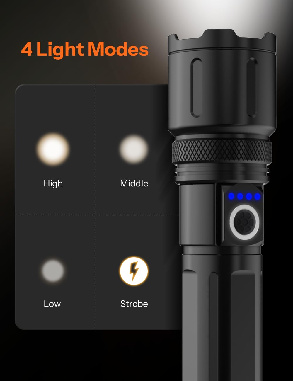 UN1QUE Rechargeable Torch Light High Power