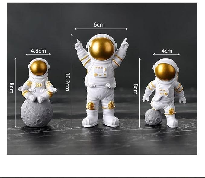 Resin Astronaut Spaceman Statue Ornament Home Office Desktop Figurine Decors