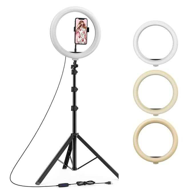 10 Inches Big LED Ring Light for Camera With Stand