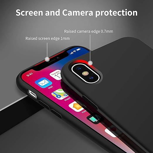 Microfiber Candy Case Compatible for iPhoneX/iPhone Xs 5.8 inch, Shockproof Slim Back Cover