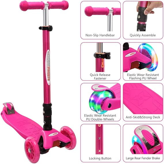 ChromeWheels Foldable Scooters for Kids