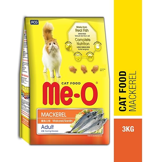 Me-O Dry Young Adult Cat Food Mackerel Flavor, 3 Kg