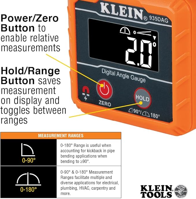Klein Tools 935DAG Digital Electronic Level and Angle Gauge
