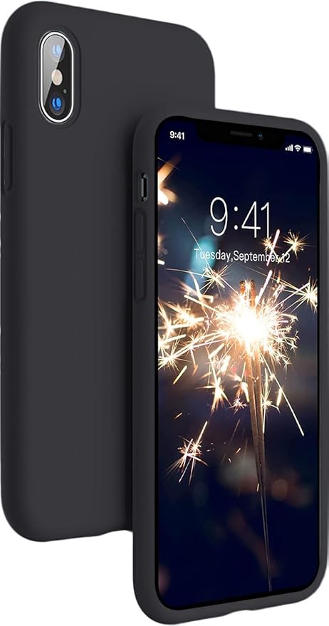Microfiber Candy Case Compatible for iPhoneX/iPhone Xs 5.8 inch, Shockproof Slim Back Cover