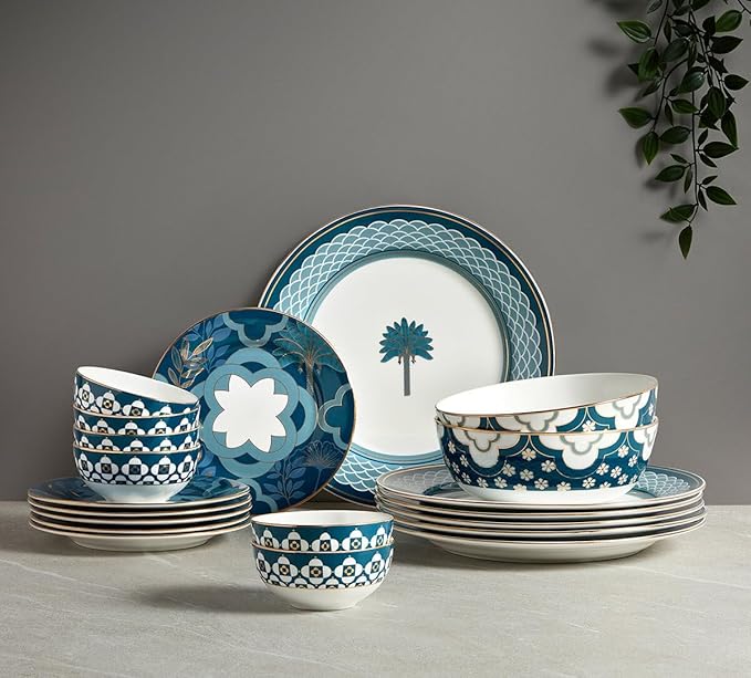 Bone China Crockery Floral Dinner Set