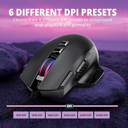 UTHAI G5 Six key 3200PDI wired illuminated gaming mouse