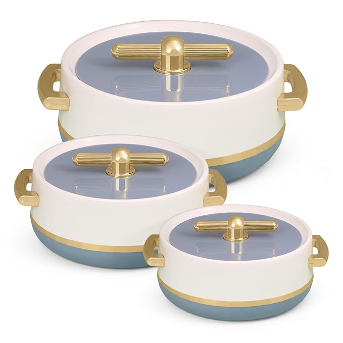 Selvel Elegance Royal Inner Steel Casserole Set of 3
