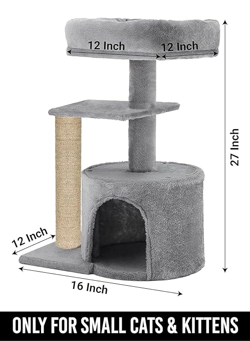 Cat Kitten Scratching Post Activity Tree