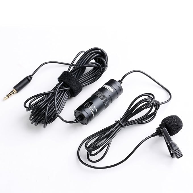 Boya by-M1 6m Auxiliary Omnidirectional Lavalier Condenser Microphone