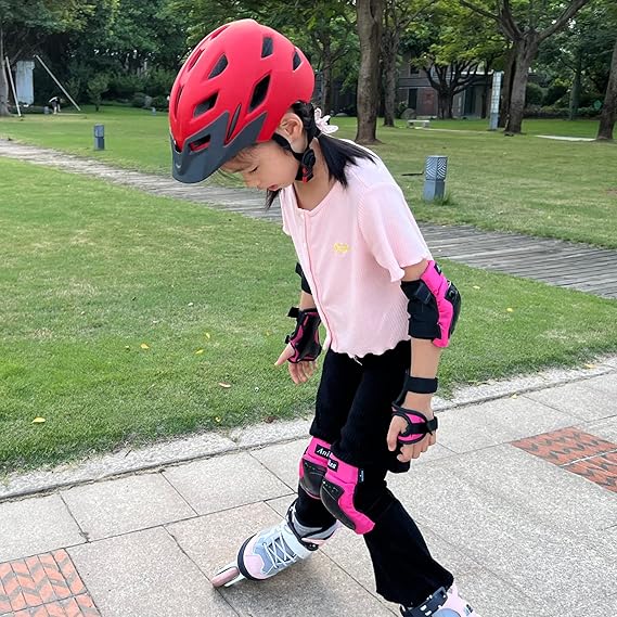 Kids Bike Helmet,Bavilk Kids Boys Girls Bike Helmets with LED Light