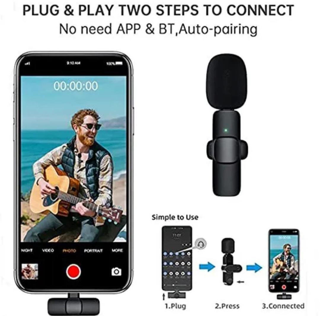 K8 Wireless Microphone Noise Reducation 3 in 1