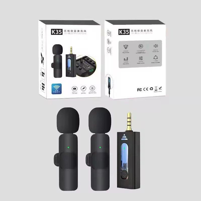 K35 Wireless Lavalier Microphone 3.5mm Mic