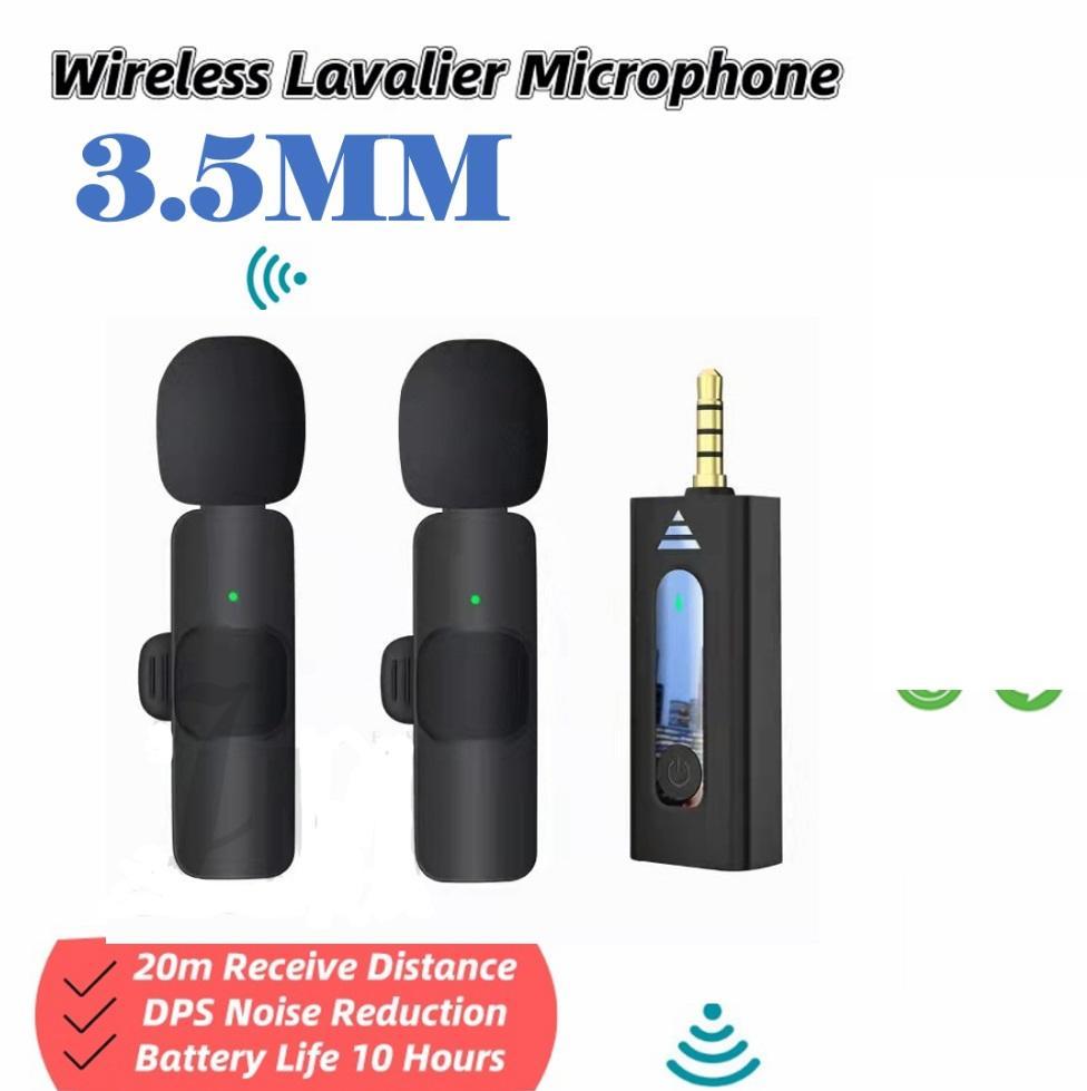 K35 Wireless Lavalier Microphone 3.5mm Mic