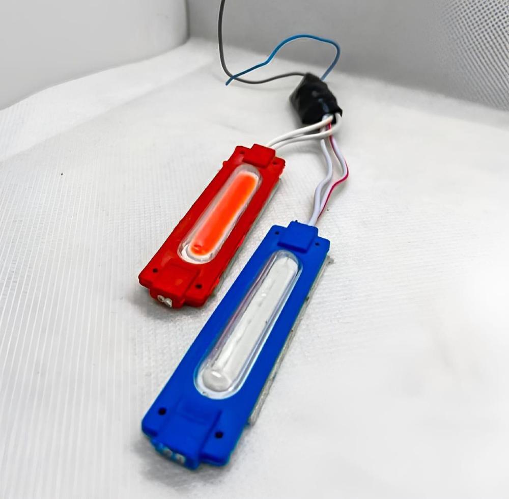 Red And Blue LED Flash Lights