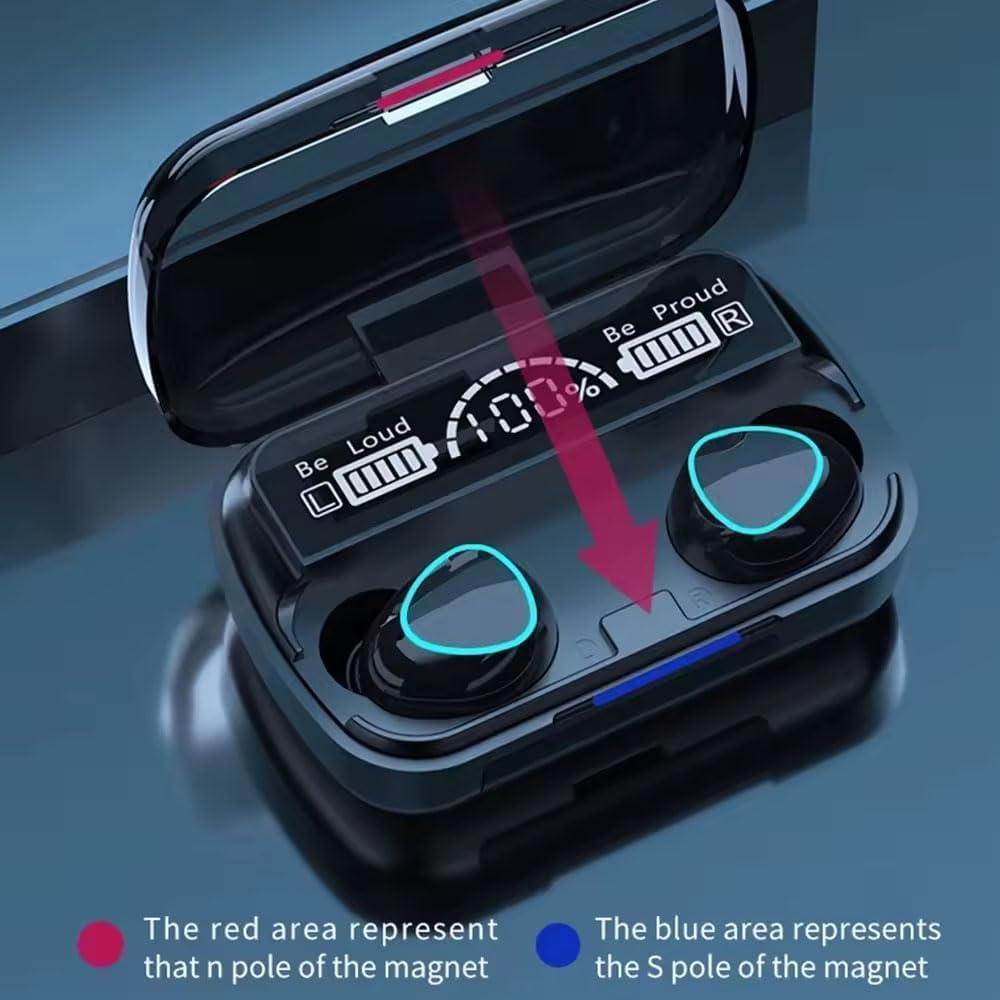 M10 BT5.3 Bluetooth Earphones Wireless Sports Touch Earphones